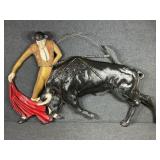 Matador Bull Fighting Wall Plaque