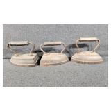Cast Iron Flat Irons (3)