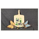 Decorative Cutting Board,Wooden Wall Hook W/Painte