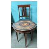 End Table, Folding Chair