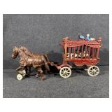 Cast Iron "Overland Circus" Wagon Toy