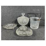 Lead crystal Ice Bucket, Heavy Crystal covered