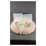 Oster Gentle Paws Trimmer,,Dog Bed, Container W/Li