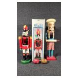 Nutcrackers (2), Painted Eggs(2)
