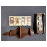Barometer, corner Wall Shelf, wall Hanger Decor