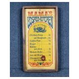 Mamaï¿½s Kosher Kitchen Wall Sign