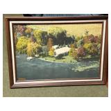 Aerial Framed Painting