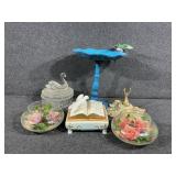 Pedestal Decorative Bird Bath, Jeannette Powered