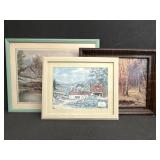 Brandy Wine Farm Print, First Snow Print,