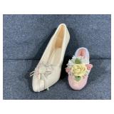 Porcelain High heel decorative shoe