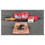 Coca-Cola Die-Cast Vehicles, Fire Truck, Train