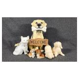 Ceramic and Porcelain Animal Figurines(6)