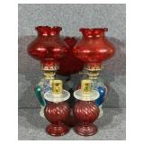 1960s Miniature Oil Lamp Hong Kong Flash Colors