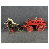 Cast Iron Horse-Drawn Patrol Wagon Toy