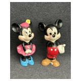 Walt Disney Mickey & Minnie Mouse Figurines
