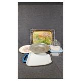 Riverdale Plate, Aluminum Lazy Susan, Cheese Tray