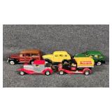 Die-cast Toy Cars & Delivery Truck, Fuel Oil Tank