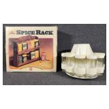 2 Tier Spice Rack, Revolving Spice Carousel