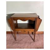Side Table with Magazine Racks