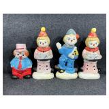 Clown Figurines (4)