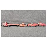 Die-cast Toy Vehicles Miniature Trucks (4)