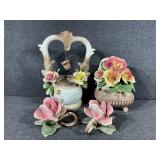 Nuova Capodimonte Italian Porcelain Decorative Set