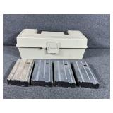 Colt AR-15 aluminum Magazines (4), tackle box