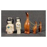 Japanese Ceramic Kokeshi Dolls{2}, Wooden Duck