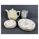 Household Institute China plates and cup saucers