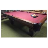 Leather Pocket Pool Table