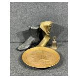 Brass Water Wonderland Plate, Brass Shoes