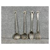 Cast Iron Decorative Kitchen Utensils (4)
