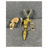 Cast Iron Owl Wall-Mount Hook, Letter Opener