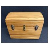 Small Wooden Storage Chest Dome Top Drawer Insert