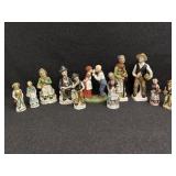 Figurines Depicting Elderly Rural Folk In Various
