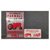 Farmall Collector Metal Sign, International Licens