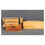 Cedar Trinket Box, Wood Jewerly Box, Wood Tissue C