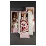 Crimson Collection Porcelain Dolls In Original Box