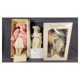 Victorian Bunny & Chair, Holiday Doll, Porcelain D
