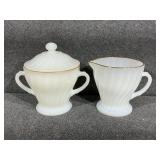 Anchor Hocking Fire King Sugar and Creamer set