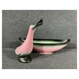 Stanford Sebring Pottery Duck & Bowl