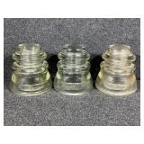Clear Glass Insulators(3)