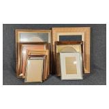 Assorted Picture Frames Wood, Metal, Many Sizes