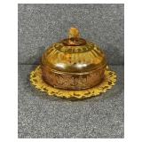 1837-1887 GOLDEN AMBER THE QUEENS JUBILEE BUTTER