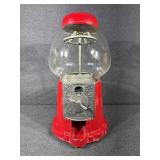 Carousel Gumball Machine Glass Globe Cast Metal