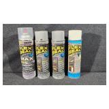Flex Seal Cans (4) Gray, White & Clear