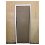 Sliding Screen Door White No Handle