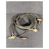 HD Black Rubber Hose Assembly W/Brass Fittings