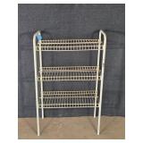 White 3 Shelf Metal Stand