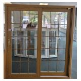 Patio Door 71 1/4 X 79 Woodgrain Inside, White